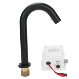 G1/2 Black Sensor Faucet Copper Vertical Intelligent Automatic Washbasin Tap Kitchen Sink Faucet