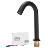 G1/2 Black Sensor Faucet Copper Vertical Intelligent Automatic Washbasin Tap Kitchen Sink Faucet