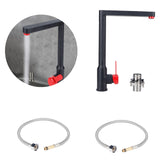 G7/8 Faucet 304 Stainless Steel Rotatable Water Tap Hot Cold Mixing for Bathroom Wash Basin