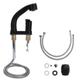 G1/2 Kitchen Cold and Hot Water Faucet Rotatable Sink Mixer Tap with Pull Out Sprayer In Australia - Darrahopens