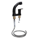 G1/2 Kitchen Cold and Hot Water Faucet Rotatable Sink Mixer Tap with Pull Out Sprayer