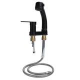 G1/2 Kitchen Cold and Hot Water Faucet Rotatable Sink Mixer Tap with Pull Out Sprayer