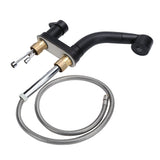 G1/2 Kitchen Cold and Hot Water Faucet Rotatable Sink Mixer Tap with Pull Out Sprayer