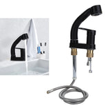 G1/2 Kitchen Cold and Hot Water Faucet Rotatable Sink Mixer Tap with Pull Out Sprayer