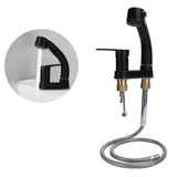 G1/2 Kitchen Cold and Hot Water Faucet Rotatable Sink Mixer Tap with Pull Out Sprayer