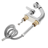 G1/2 Faucet Telescopic Rotatable Pull Out Cold Hot Water Mixer Tap for Bathroom Wash Basin