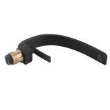 G1/2 Curve Design Undercounter Basin Water Faucet Single Hole Basin Cold and Hot Mixer TapBlack In Australia - Darrahopens