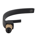 G1/2 Curve Design Undercounter Basin Water Faucet Single Hole Basin Cold and Hot Mixer TapBlack