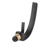 G1/2 Curve Design Undercounter Basin Water Faucet Single Hole Basin Cold and Hot Mixer TapBlack