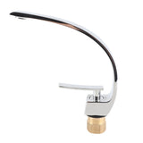 G1/2 Curve Design Faucet Basin Hot Cold Water Mixer Tap Single Handle Sink Faucet with Hose