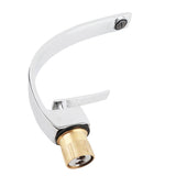 G1/2 Curve Design Faucet Basin Hot Cold Water Mixer Tap Single Handle Sink Faucet with Hose