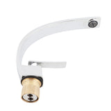 G1/2 Curve Design Faucet Basin Hot Cold Water Mixer Tap Single Handle Sink Faucet with Hose