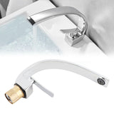 G1/2 Curve Design Faucet Basin Hot Cold Water Mixer Tap Single Handle Sink Faucet with Hose