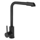 G1/2 Thread Wash Basin Sink Water Faucet Hot and Cold Water Tap for Bathrooom Kitchen Black