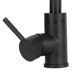 G1/2 Thread Wash Basin Sink Water Faucet Hot and Cold Water Tap for Bathrooom Kitchen Black