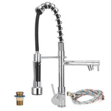 G1/2 Sink Faucet with Pull Down Sprayer Copper Brushed Single Handle Kitchen Water Tap In Australia - Darrahopens