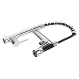 G1/2 Sink Faucet with Pull Down Sprayer Copper Brushed Single Handle Kitchen Water Tap