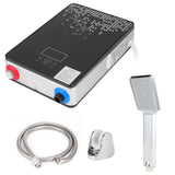 6500W 220V Instant Heating Electric Water Heater Digital Display with Shower Head Kit Black