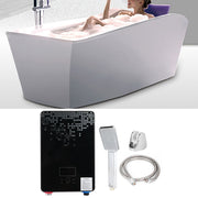 6500W 220V Instant Heating Electric Water Heater Digital Display with Shower Head Kit Black