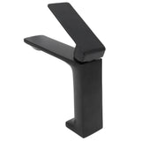 G1/2 Wash Basin Faucet Luxury Black Sink Hot Cold Water Mixer Tap for Home Bathroom