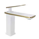 Copper Wash Basin Tap Hot Cold Mixing Faucet with Single Hole Long Handle for Bathroom UseG9/16 In Australia - Darrahopens