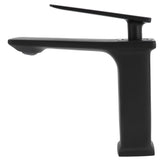 Copper Faucet Hot Cold Mixing Water Tap Wash Basin Tap with Single Hole Long Handle for BathroomG3/8