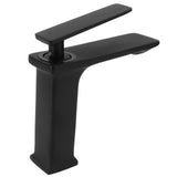Copper Faucet Hot Cold Mixing Water Tap Wash Basin Tap with Single Hole Long Handle for BathroomG3/8