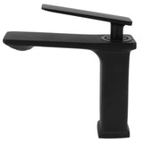 Copper Faucet Hot Cold Mixing Water Tap Wash Basin Tap with Single Hole Long Handle for BathroomG3/8