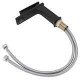 Copper Faucet Hot Cold Mixing Water Tap Wash Basin Tap with Single Hole Long Handle for BathroomG9/16