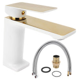 Faucet Hot Cold Mixing Water Tap Wash Basin Tap with Single Spout Long Handle for BathroomG3/8 In Australia - Darrahopens