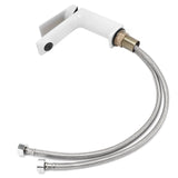 Faucet Hot Cold Mixing Water Tap Wash Basin Tap with Single Spout Long Handle for BathroomG3/8