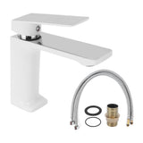 Bathroom Single Hole Basin Water Tap Copper Household Hot and Cold Water Lavatory Faucet for HomeG3/8