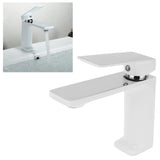 Bathroom Single Hole Basin Water Tap Copper Household Hot and Cold Water Lavatory Faucet for HomeG3/8