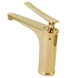 Copper Single Hole Faucet Hot and Cold Water Tap for Washbasin Lavatory Bathroom HotelG9/16
