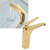Copper Single Hole Faucet Hot and Cold Water Tap for Washbasin Lavatory Bathroom HotelG9/16