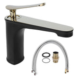 Bathroom Single Hole Faucet Lavatory Hot and Cold Water Tap for Washbasin Hotel HomeG3/8