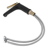 Bathroom Single Hole Faucet Lavatory Hot and Cold Water Tap for Washbasin Hotel HomeG3/8