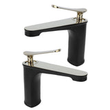 Bathroom Single Hole Faucet Lavatory Hot and Cold Water Tap for Washbasin Hotel HomeG3/8