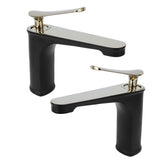 Bathroom Single Hole Faucet Lavatory Hot and Cold Water Tap for Washbasin Hotel HomeG9/16