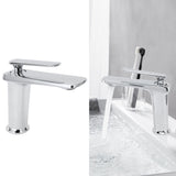 Bathroom Wash Basin Faucet Copper Single Hole Hot and Cold Water Tap for Home HotelG1/2