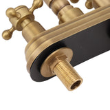 G1/2 Sink Faucet Antique 2 Handle Hot Cold Water Full Copper Basin Mixer Tap for Kitchen Bathroom Golden Type 2 In Australia - Darrahopens