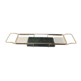 Metal Marble Bathtub Rack Anti Slip Space Saving Multi Functional Expandable Bathtub Tray House Warming Gift Gold Green In Australia - Darrahopens
