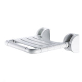Folding Shower Seat Wall Mount Space Saving Antislip Safety Bathroom Wall Shower Bench for The Elderly