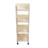 Movable Vertical Shelf PP Essy To Install Save Space Slide Out Utility Cart for Office Bathroom 4 Layers With Wheel In Australia - Darrahopens