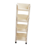 Movable Vertical Shelf PP Essy To Install Save Space Slide Out Utility Cart for Office Bathroom 4 Layers With Wheel In Australia - Darrahopens
