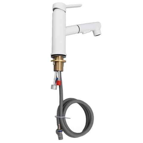 Kitchen Faucet 360 Degree Rotatable Copper Freely Adjustable Hot Cold Water Pull Out Kitchen Faucet for Kitchen Basins Sinks