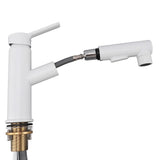 Kitchen Faucet 360 Degree Rotatable Copper Freely Adjustable Hot Cold Water Pull Out Kitchen Faucet for Kitchen Basins Sinks