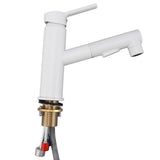 Kitchen Faucet 360 Degree Rotatable Copper Freely Adjustable Hot Cold Water Pull Out Kitchen Faucet for Kitchen Basins Sinks