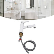 Kitchen Faucet 360 Degree Rotatable Copper Freely Adjustable Hot Cold Water Pull Out Kitchen Faucet for Kitchen Basins Sinks