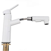 Kitchen Sink Faucet with Pull Down Sprayer Copper 360 Degree Rotation Leakage Proof Single Handle Sink Mixer Tap for Laundry Bathroom In Australia - Darrahopens
